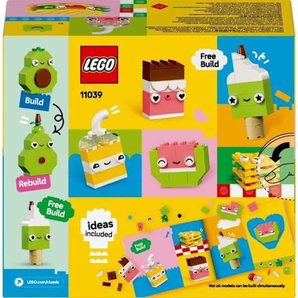 LEGO Classic 11039 Creative Foods - Byggleksak för barn från 4 år och uppåt Flerfärgad