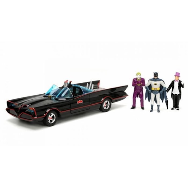 Kiinnitetyt miniatyyrit - Batman Deluxe - Robinin, pingviinin ja Jockerin 1/24 Jada -hahmojen kanssa