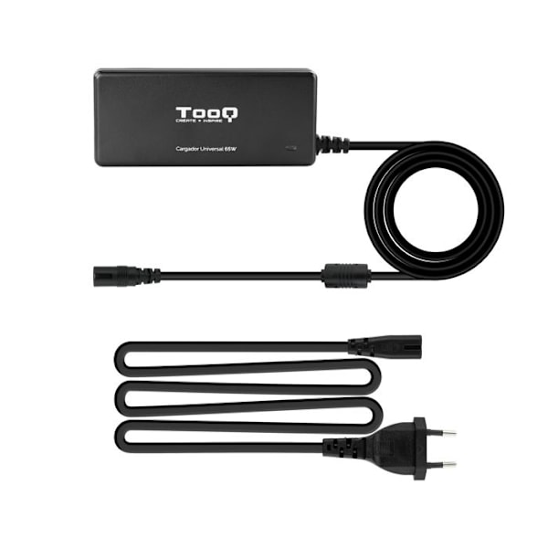 65w Universal oplader 1xUSB + 8 TooQ stik