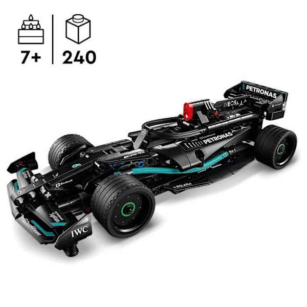 LEGO Technic 42165 Mercedes-AMG F1 W14 E Performance Pull-Back, Legetøjsbil, Replika Svart