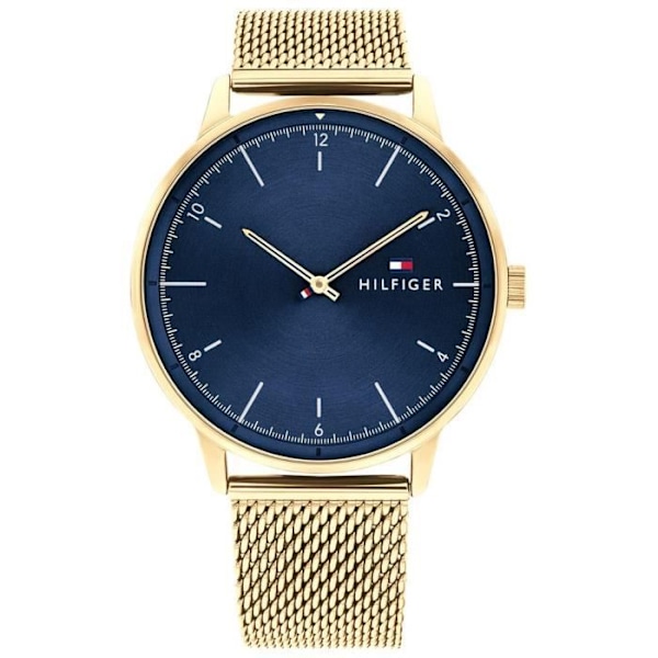 Tommy Hilfiger - Herrur - Kvarts Analog - Armband i Guld Rostfritt Stål - 1791877 gyllene