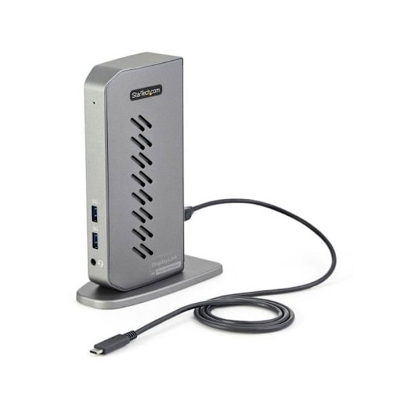 USB-hub - Startech - DK30A2DHUUE - 6 portar USB A - 1 portar RJ-45 - Svart