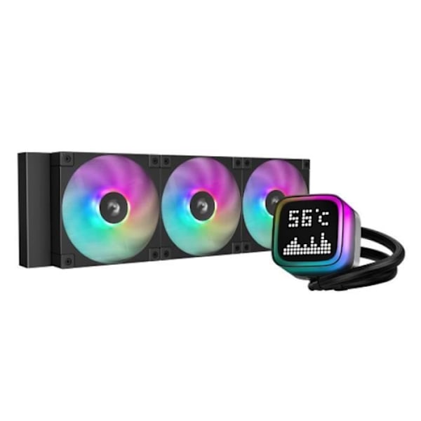 Kylning PC - DEEPCOOL - R-LP360-BKMSNC-G-1 - Allt-i-ett vätska - 12 cm - Svart