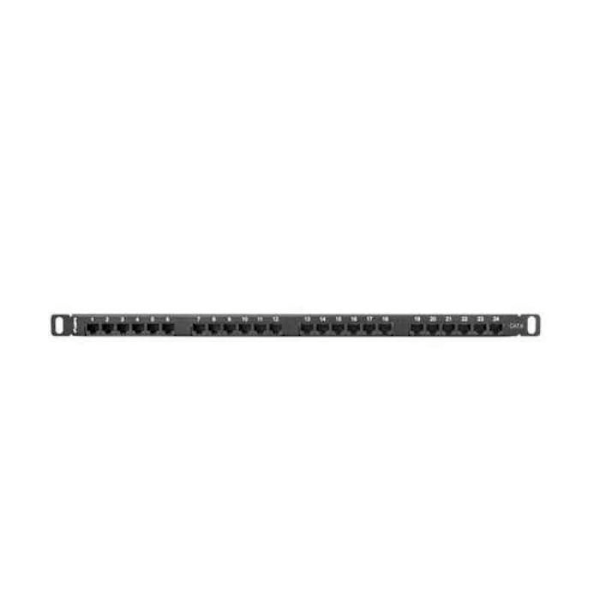 Lanberg netværksskab - PPU6-0024-B - Patchpanel 0,5U 19 24x RJ-45 Kat.6 Sort ()'' Sort