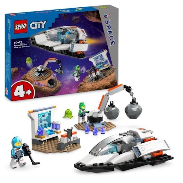 LEGO® 60429 City Skibet og opdagelsen af asteroiden, legetøj med 2 astronaut minifigurer og rumvæsen figur Flerfärgad