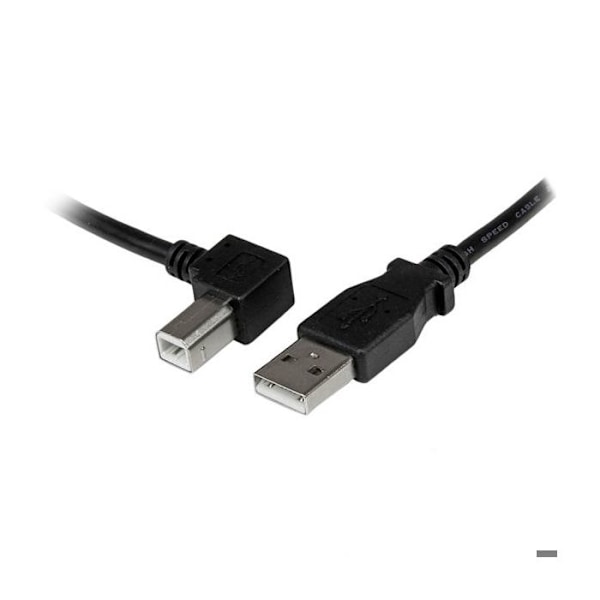 USB 2.0 Type A - USB Type B Vasen kulmikas kaapeli - STARTECH - 2m - Musta