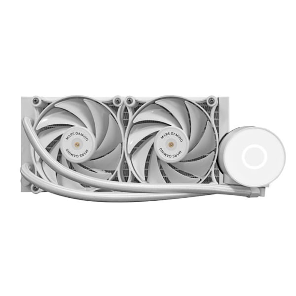 PC Heatsink - MARS GAMING - MCPU220 - Væskekøling - 450W TDP - 120mm blæser sort Sort