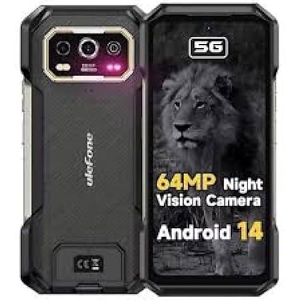 Mobiilipuhelin - Ulefone - Armor 27 - 12 Gt RAM - 256 Gt - Kaksois-SIM - 4G Musta musta