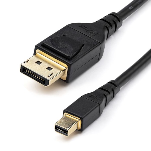 Mini DisplayPort uros / DisplayPort 1.4 uros 8K 60Hz tai 4K 120Hz sovitinkaapeli (2 m) - ALOITUS