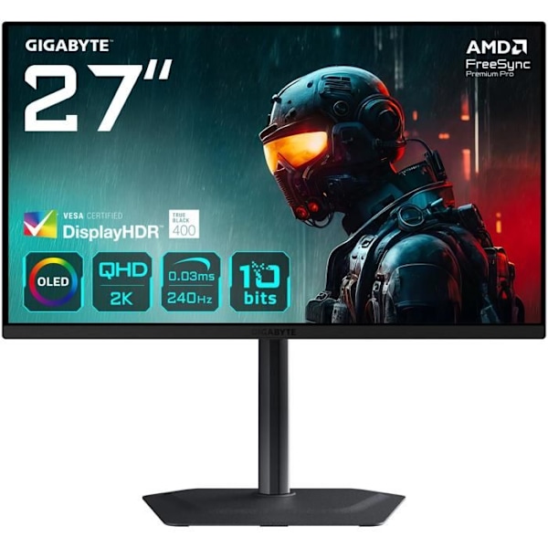 Gigabyte MO27Q2 27' QD-OLED QH Sort