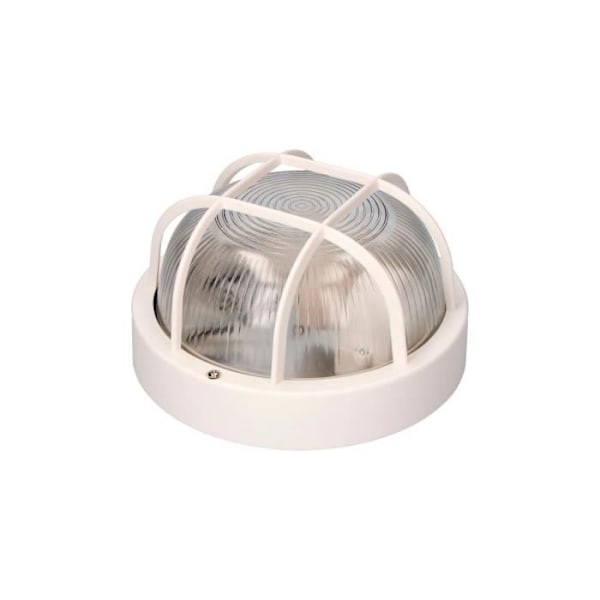 Rund vägglampa Ip54 Vit Färg 1xe27 40w Ø18,5x10,4cm - GENERIC - Tarragone Modell