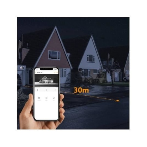 Övervakningskamera - IMOU - IMOUCAMBULLET33MP - 2K-upplösning - Människodetektering - Wi-Fi