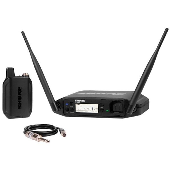 HF-system - Shure - GLXD14+ - Dual band - Kabel WA302 - Transparent lyd