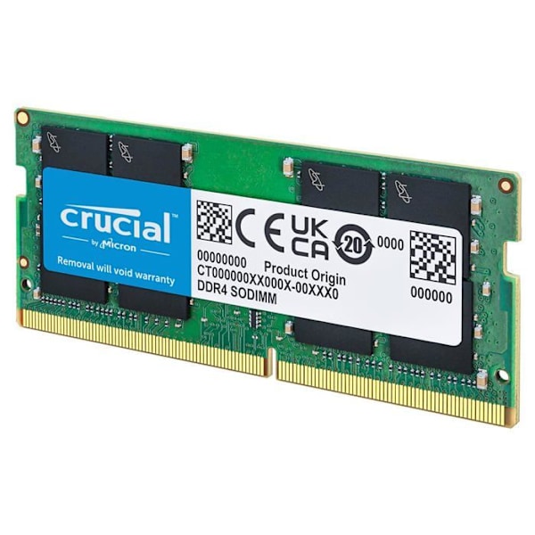 RAM DDR4 SDRAM 32 Gt 3200 MHz (PC4-25600) CL22 DRX8 UNBUFF SODIMM 260P - musta
