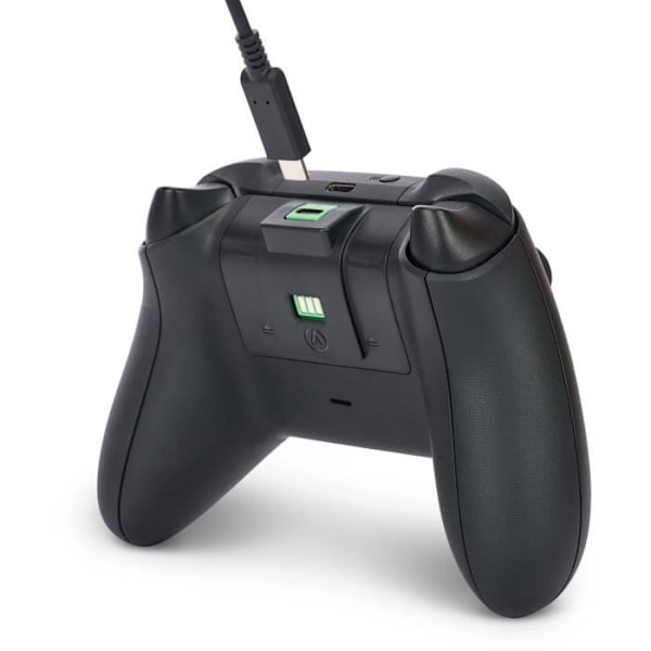 Play & Charge Kit - POWER A - XBPW0119-01 - För Xbox Series X|S trådlösa handkontroller - Svart Svart