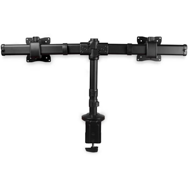 Arm til pc-skærm med to skærme med skrivebordsmontering - STARTECH.COM - ARMBARDUOG - VESA-støtte 13-27 tommer - Sort