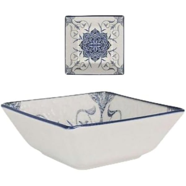 Kulho - LA MEDITERRÁNEA - Rosetta - Posliini - Monivärinen - 13 x 13 x 5 cm Flerfärgad