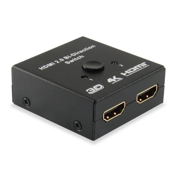 Videoudstyr - Udstyr - 332723 - 2 x HDMI - Sort farve - HDMI videoudgang