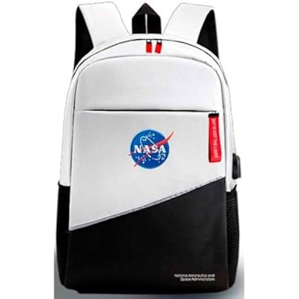 Reppu - NASA - VALKOINEN-MUSTA - Valkoinen ja musta - Sekalainen - Ei kärryä