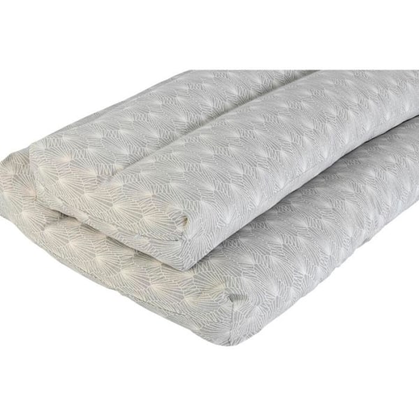 Lattiatyyny - DKD Home Decor - 120x80 cm - Bambua ja Alumiini - Irrotettava päällinen - Nykytaidesuunnittelu vit/grön/ljusgrå