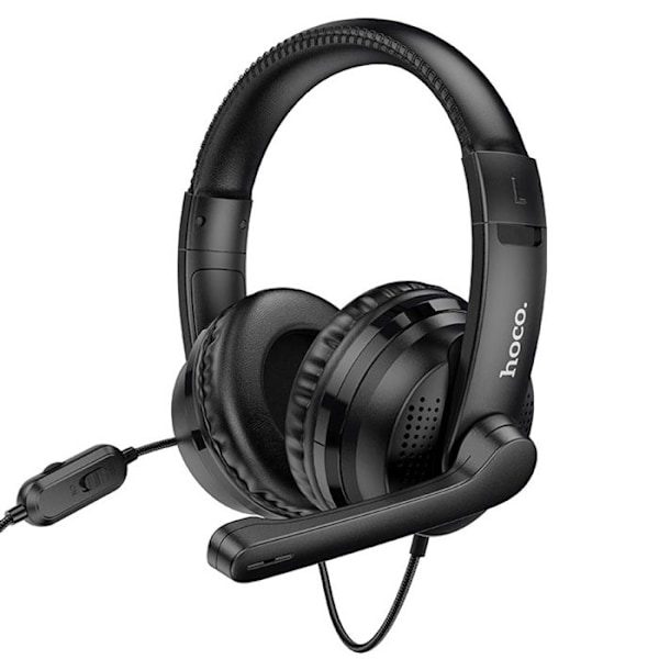 Kablede headset - Hoco - Magic Tour (W103) - Gaming - Sort - Indbygget mikrofon