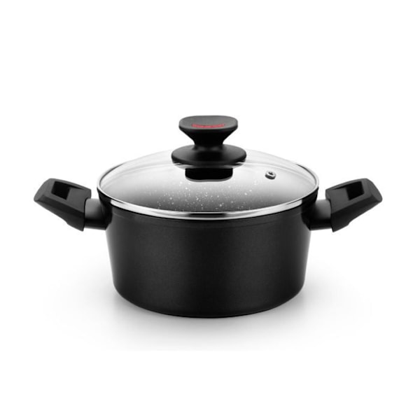 MONIX Titan Rock | Grytan är 20 cm hög, i smidd aluminium, med full induktionsbotten, och har non-stick yta både inuti och utanpå.