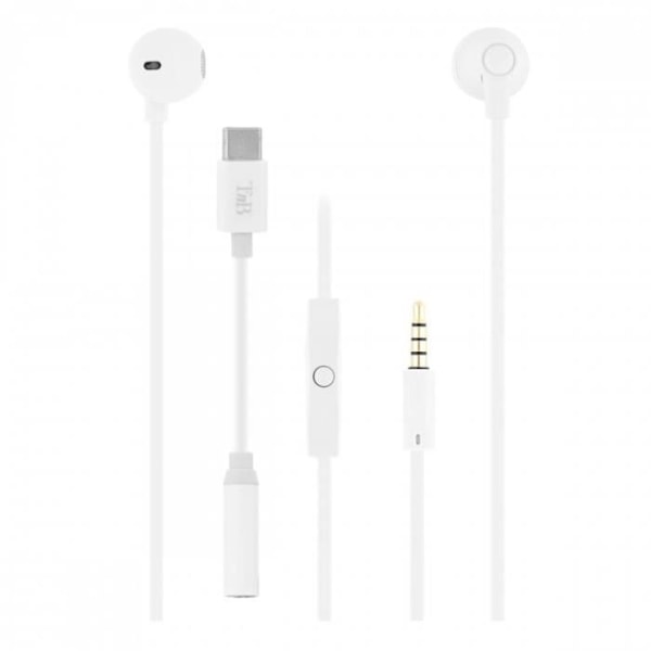 Puolijohdekuulokkeet - TNB - SWEET - Valkoinen - Langallinen - USB Type-C -sovitin hvid