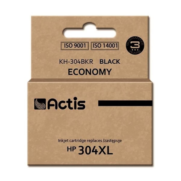 Actis KH-304BKR blækpatron 1 stk. Kompatibel Høj kapacitet (XL) Sort