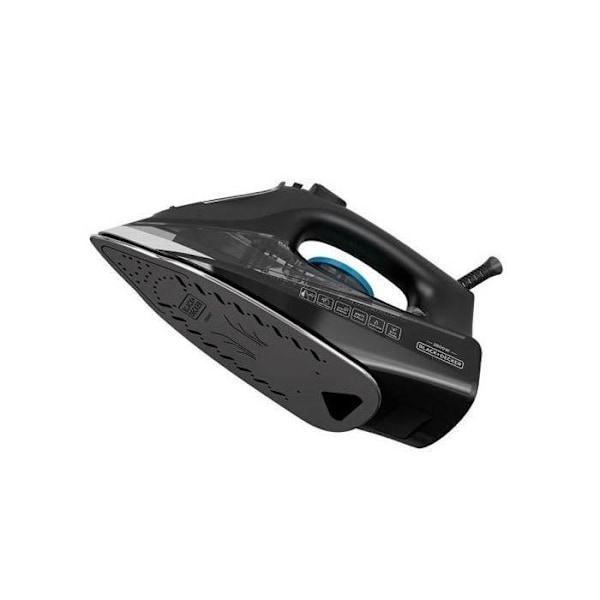 BLACK & DECKER - Strykjärn - 2800W - 45gr/min - ångande 170gr/min - blå/svart - BXIR2805E Svart