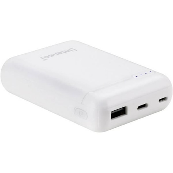 Lisäakku - INTENSO - XS10000 - LiPo 10000 mAh - USB ja USB-C - 182 g Valkoinen
