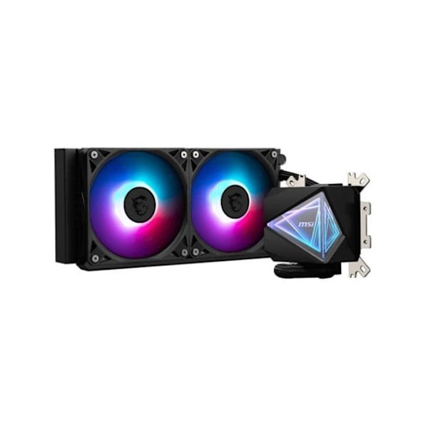 Vattenkylning - MSI - MAG CORELIQUID I240 - 240 mm ARGB - Kompatibel med Intel och AMD - Tyst pump