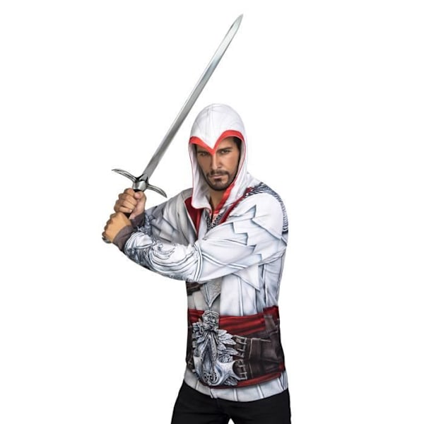 Kostym - Assassin's Creed - Ezio - One size - Röd - Vuxen Röd, svart, vit