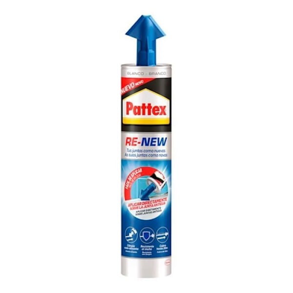 Siliconkartusch - Pattex - Re-new - 280ml - Utmärkt motståndskraft mot mögel - Lätt att använda