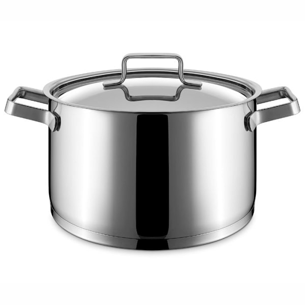 Braisière med Lock Inox 16 till 28 cm - Pujadas - l160- L160- P1- h110- Rostfritt Stål Grå