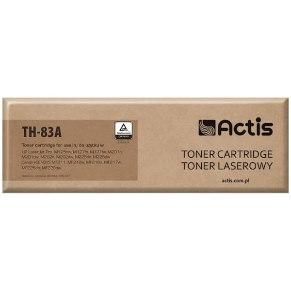 Tonerpatron TH-83A - ACTIS - Ydeevne 1500 sider - Sort