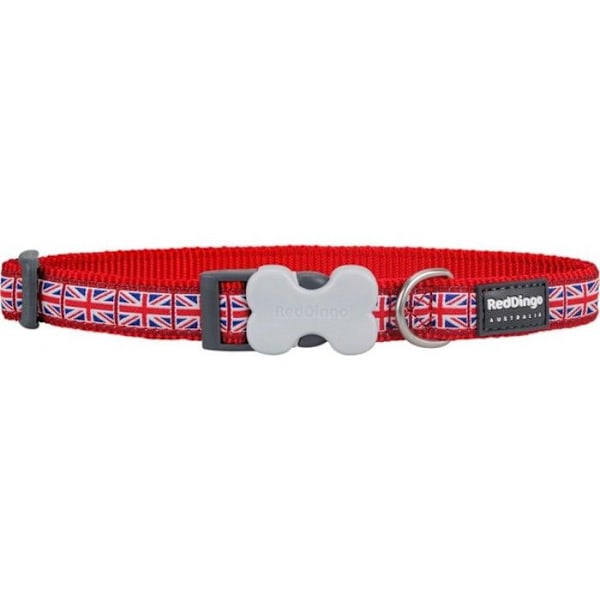 NC Collier Chien Red Dingo Fantaisie Rouge union Jack Storlek: T4
