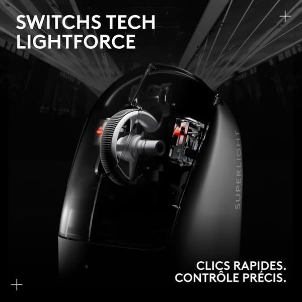 Langaton pelihiiri - Logitech G - Pro X Superlight 2 Lightspeed - Musta