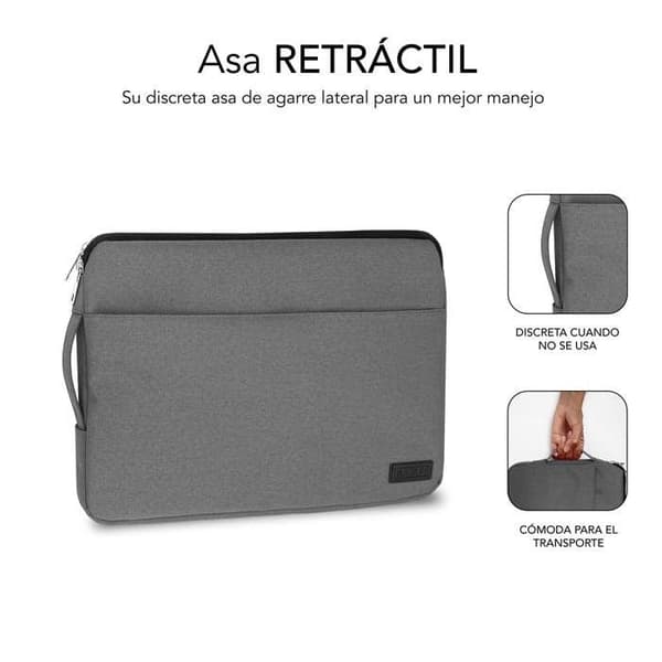 Laptopfodral - Subblim - Urban - 14 tum - Grå - Polyester Grå