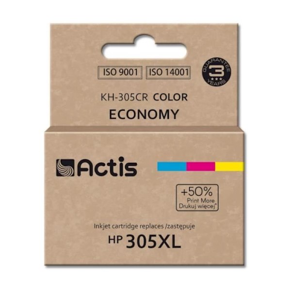 ACTIS mustepatruuna 1 kpl Yhteensopiva Normaali tuotto Syan, Magenta, Keltainen - KH-305CR
