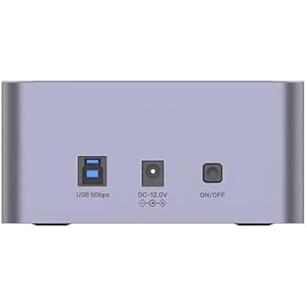 USB 3.0 - UNITEK - Kaksoispaikka HDD/SSD - Offline kloonaus - Alumiini - UASP