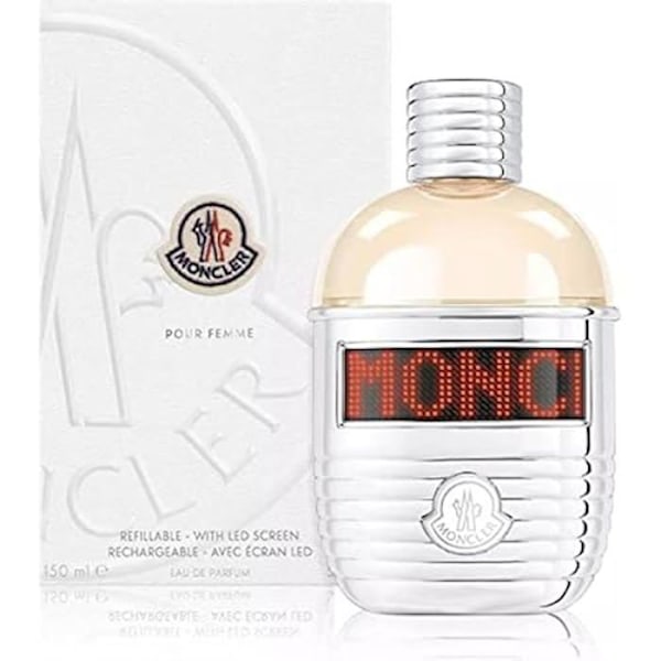 MONCLER hajuvesi - Eau De Parfum Spray (uudelleentäytettävä + LED-näyttö) 5 oz - Naiset - Itämainen - Amber - Gourmand