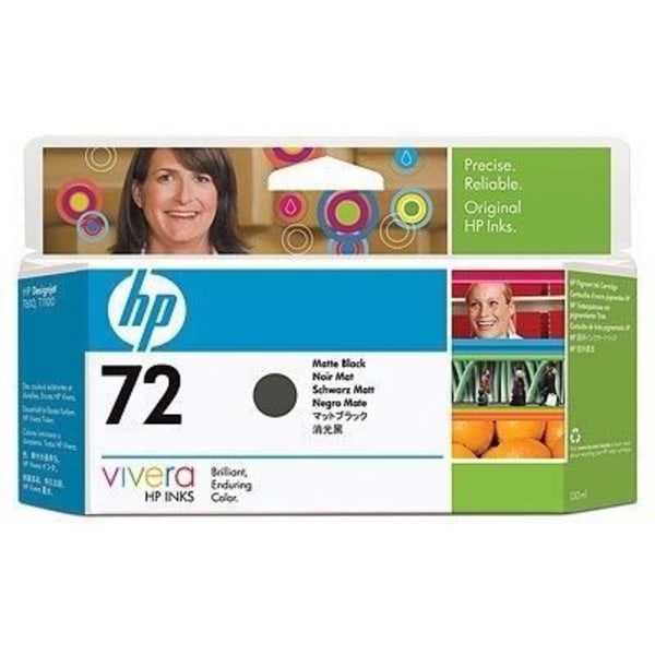 HP alkuperäinen mustekasetti 72 - 130 ml - Mattamusta