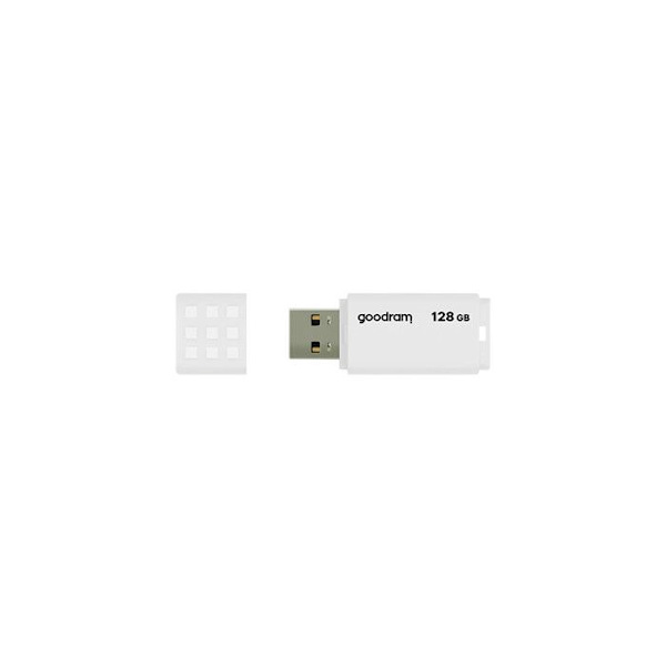 Goodram 128 Gt UME2 USB 2.0 Key White - 128 Gt tallennuskapasiteetti - USB 2.0 -liitäntä
