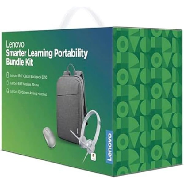 Learning Portability Kit - LENOVO - 15,6" ryggsäck - 530 trådlös mus - Stereoheadset silver-
