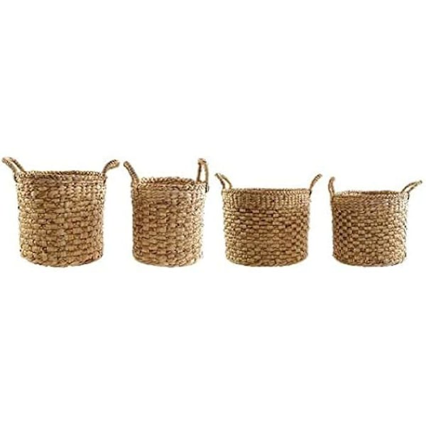 Jutekorgar - DKD HOME DECOR - S3018481 - Flerfärgad - 38x42x42 cm - Att montera själv Flerfärgad