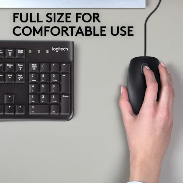 B110 Optinen hiiri - LOGITECH - USB - Musta - Kaapeli