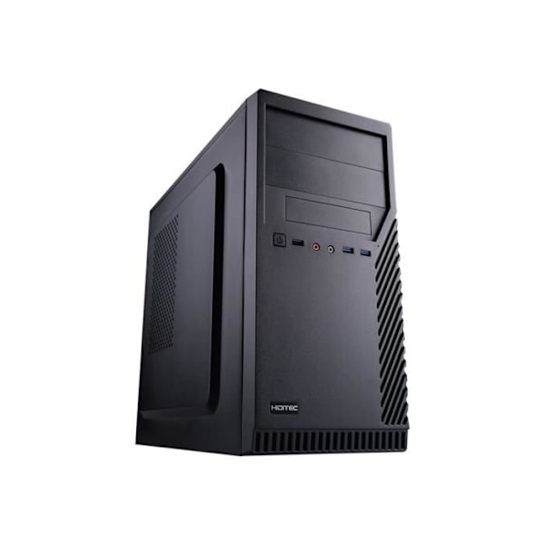 HIDITEC Q9 Pro PC cover - Sort micro ATX mikrotårn - 4 interne båse - 2 USB 3.0 porte Sort