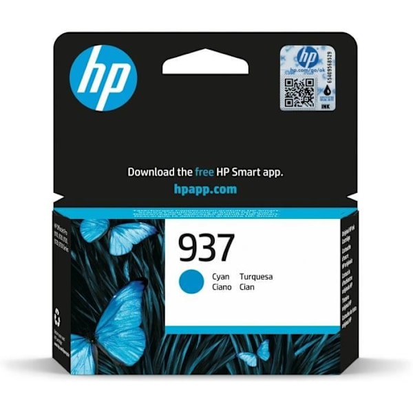 HP 937 Ægte blækpatron cyan