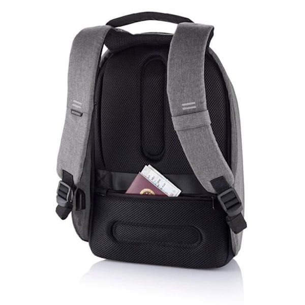 Ansluten ryggsäck - XD Design - Bobby Hero Small - Stöldskydd - 13,3 tum - Vattenavvisande GRÅ