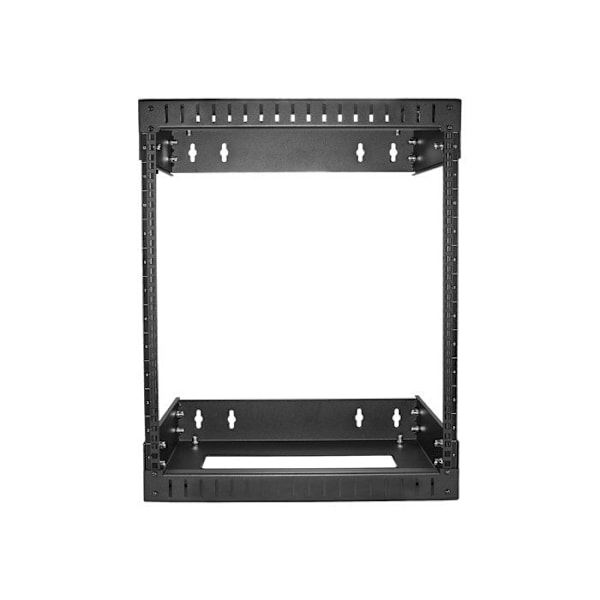 Væghængt serverrack 12U - STARTECH - Åben ramme netværksskab - Stål - 90 kg - Justerbar dybde